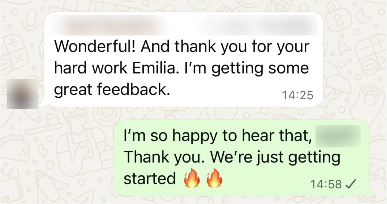 The client, early on