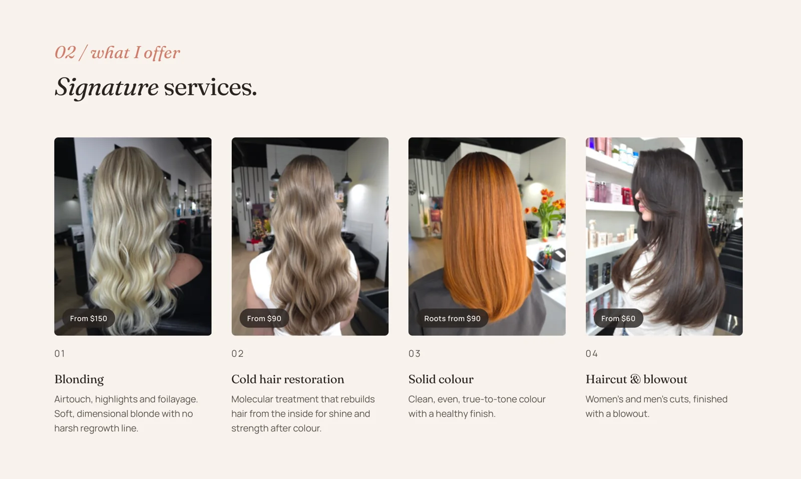 Signature services, built on search demand