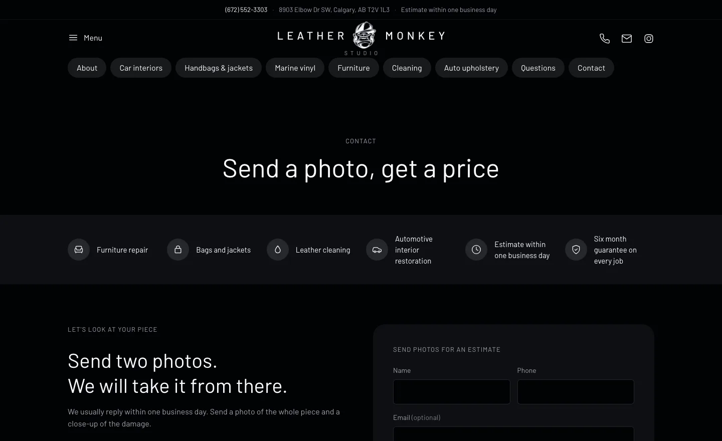Send a photo, get a price