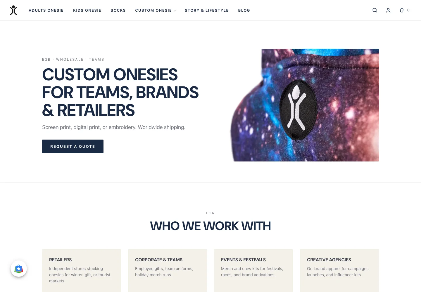 After: B2B page
