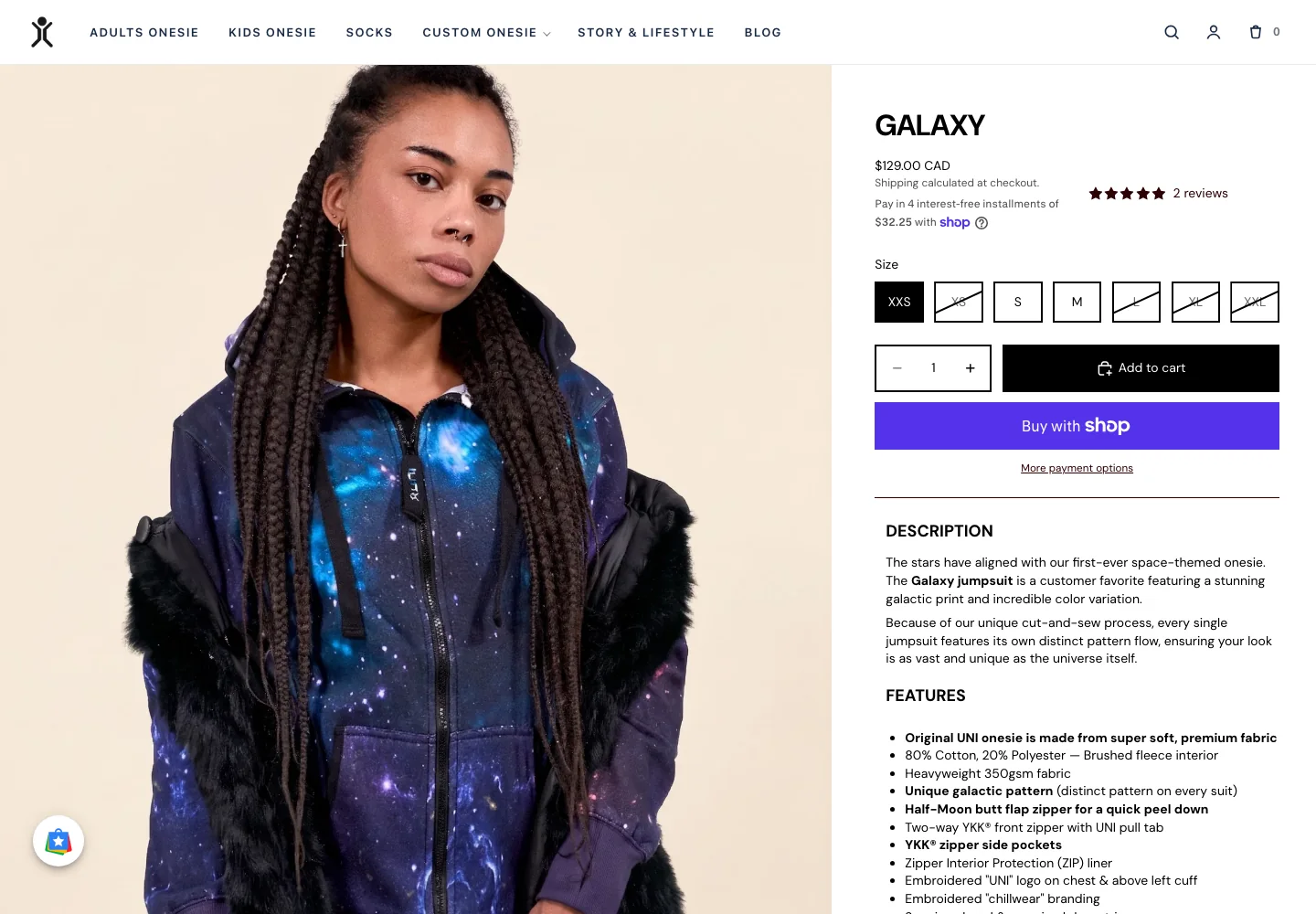 After: product page