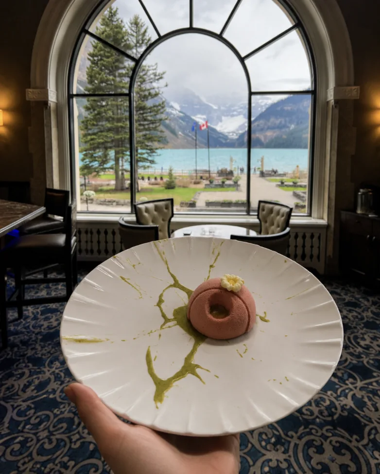Dessert in the Fairmont dining room