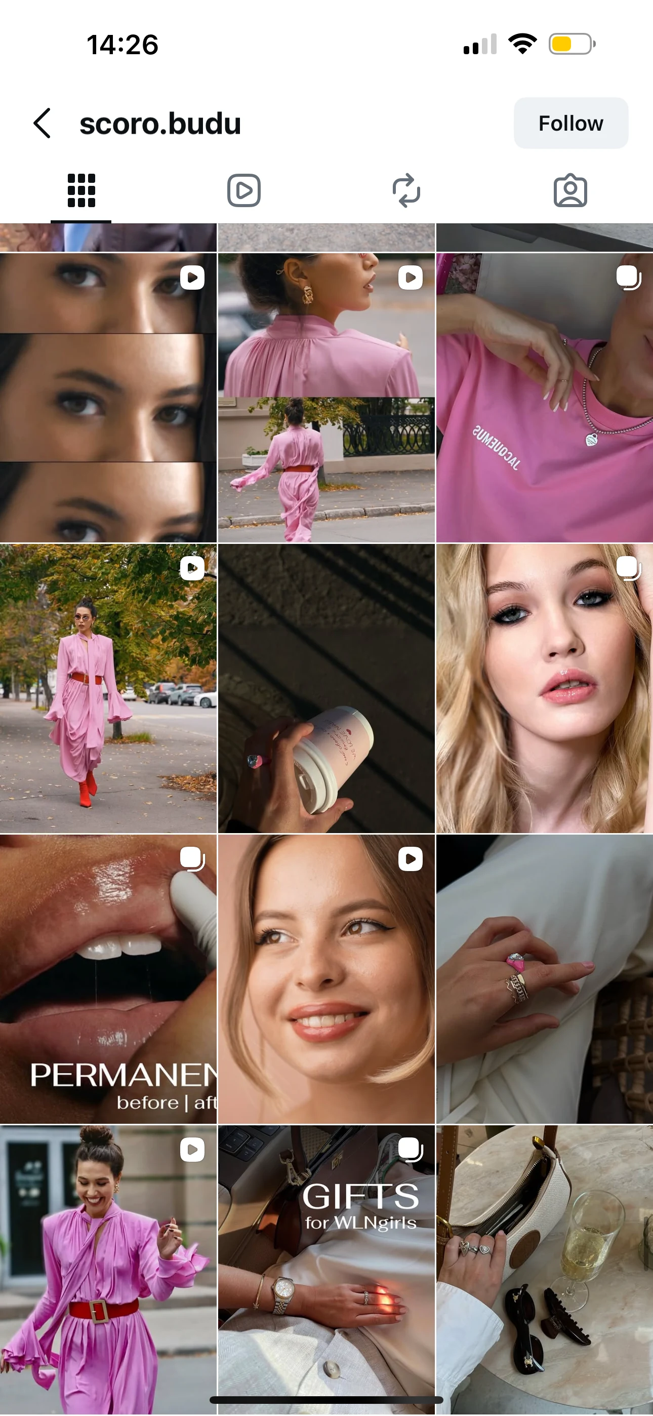 Beauty content portfolio