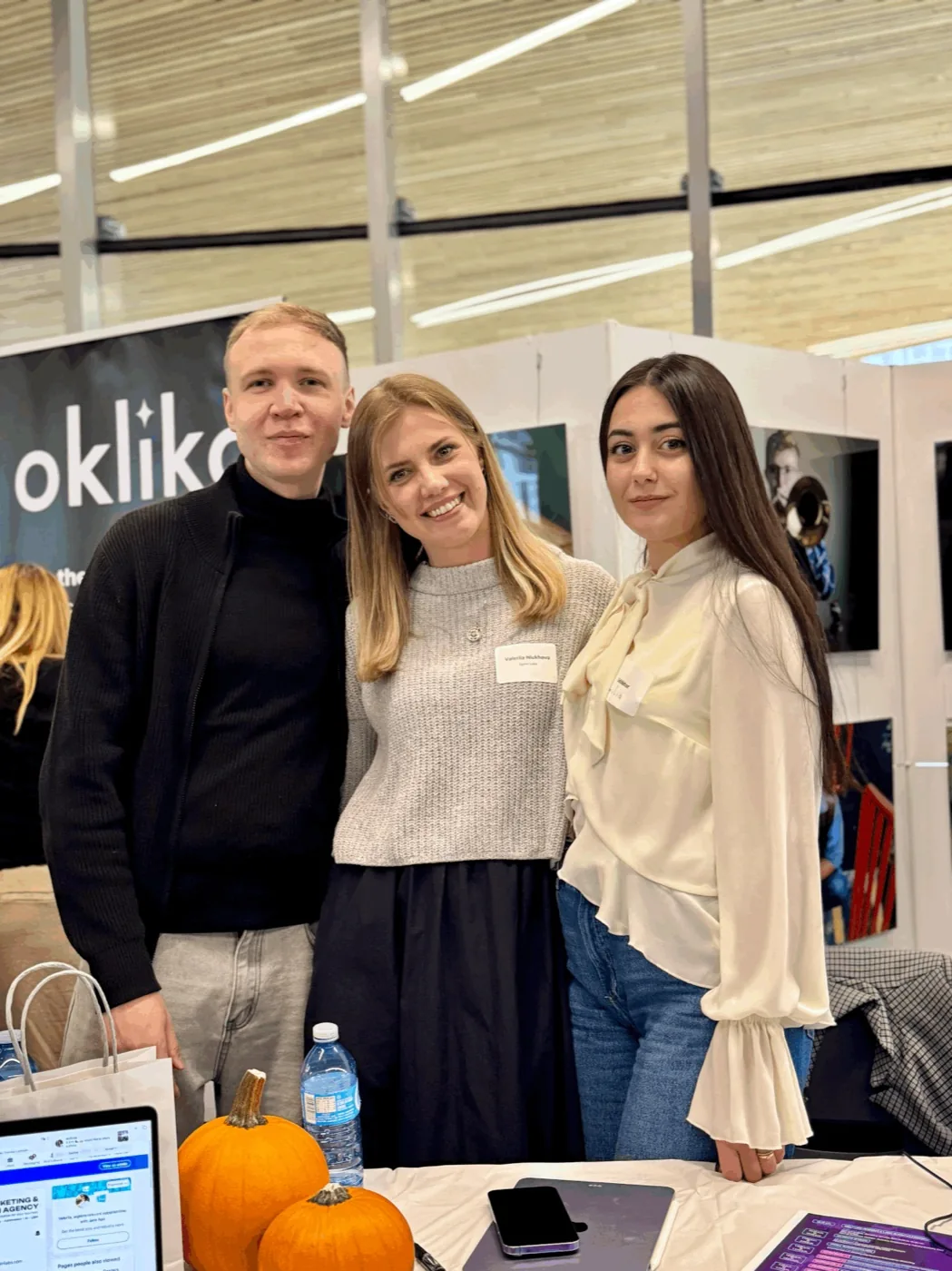 Team at Calgary business expo