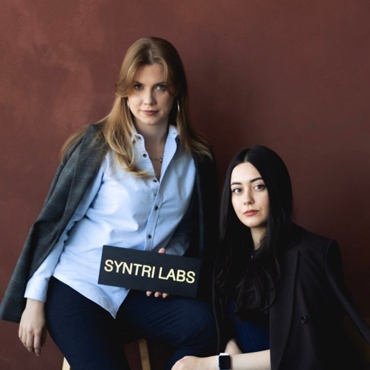 Valeriia and Emiliia, founders of Syntri Labs