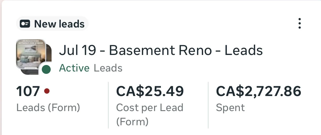 Meta Ads Manager campaign