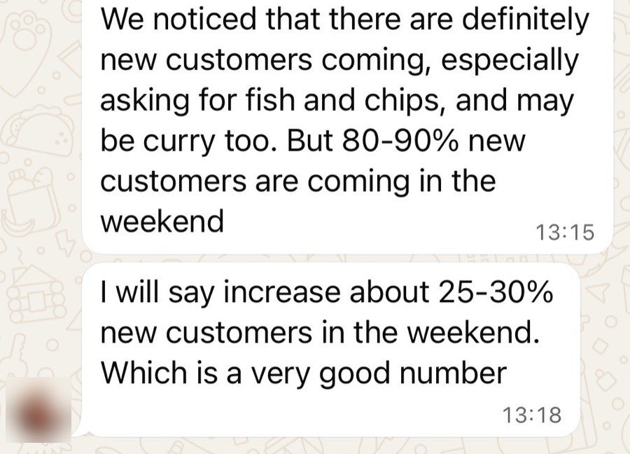 The owner, first month